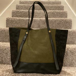 NWOT Black and Olive Tote